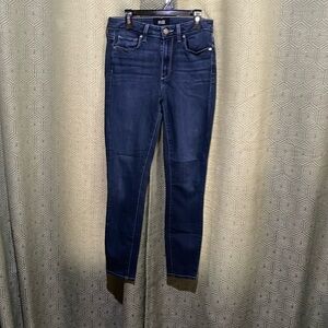 Paige Hoxton ankle jeans size 27 dark wash EUC